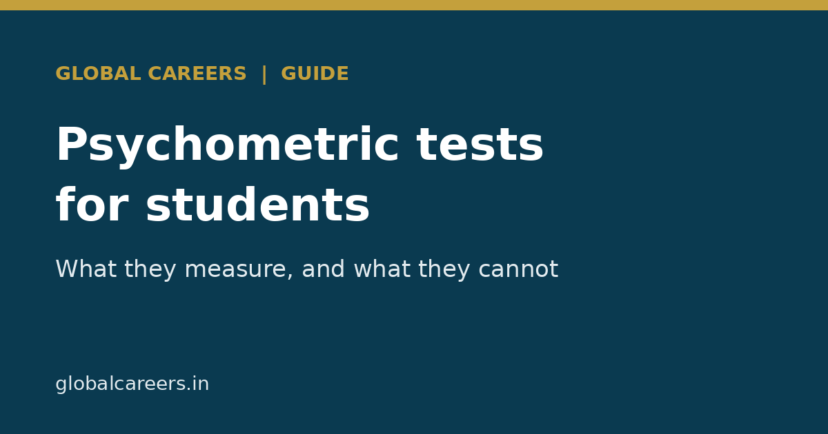Psychometric Tests for Students: What They Measure and What They Cannot
